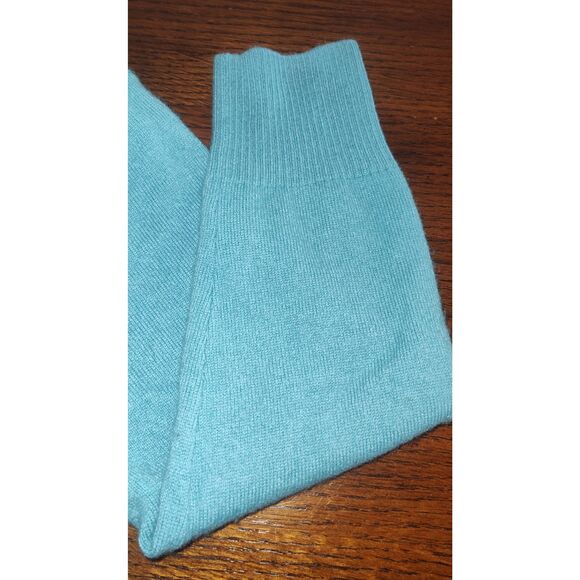 Pure Collection Women's Cardigan UK 10 US 4 Teal 100% Cashmere Round Neck Cardig - Picture 5 of 11